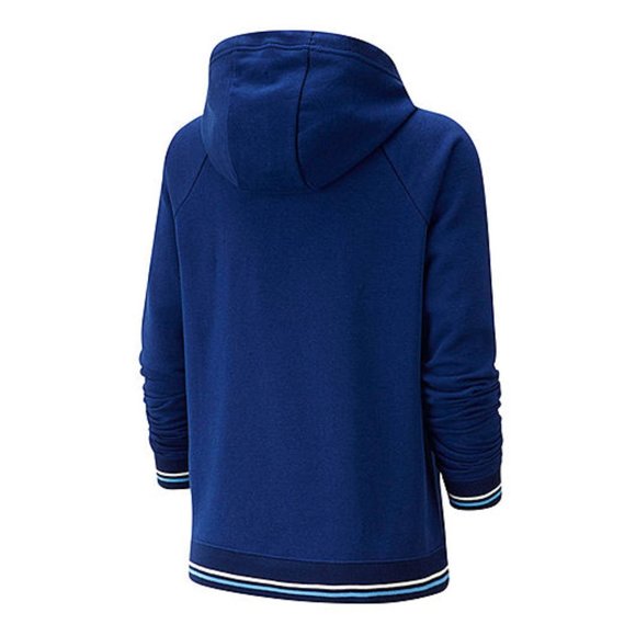 Nike Blue & White Logo Pullover Fleece Hoodie XS - Picture 2 of 9